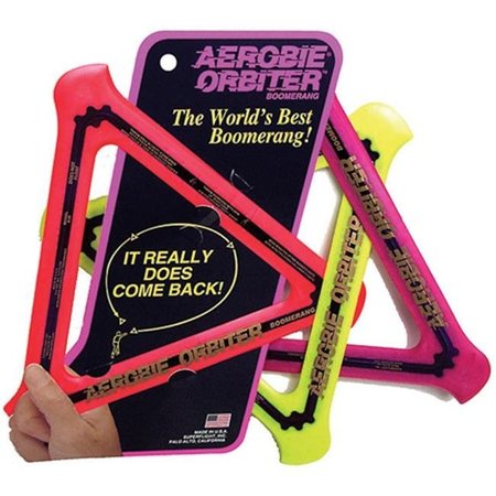 AEROBIE Aerobie 325972 11-1/2" Orbiter Boomerang - Orange  Yellow  Magenta 325972